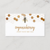 Pure rauwe honingbijen Apiary Honeycomb Visitekaartje (Voorkant)