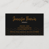 Pure rauwe honingbijenapiarist visitekaartje (Achterkant)