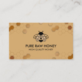 Pure Raw Honey Bee Keeper Honeycomb Apiary Visitekaartje