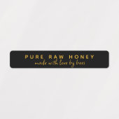 PURE RAW HONEY MADE WITH LOVE BY BEES BLACK LABEL (Design 2)
