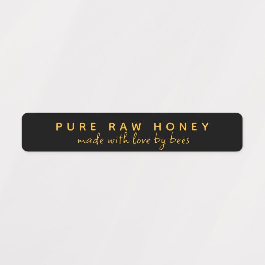 PURE RAW HONEY MADE WITH LOVE BY BEES BLACK LABEL (Design 2)