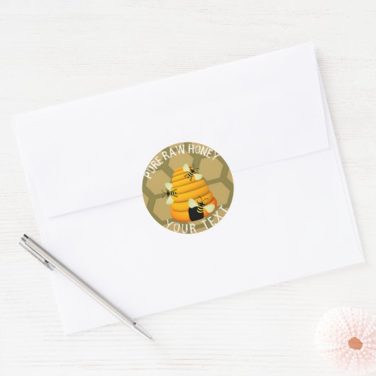 Pure Raw Honey Ronde Sticker (Envelop)