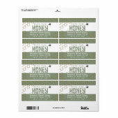 Pure Raw Honey Schattige Bee Crossing Gold Honingr Etiket (Full Sheet)