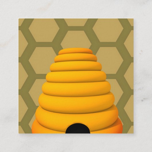 Pure Raw Honey Vierkante Visitekaartje (Achterkant)