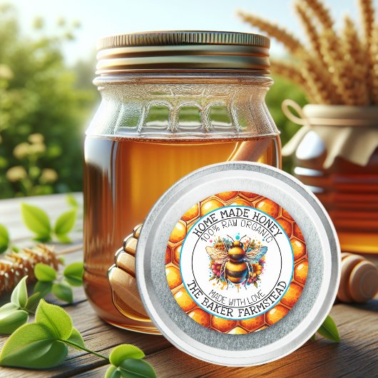 Pure Raw Organic Honey Gemaakt met Love Food Label