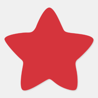 Pure Red Ster Sticker