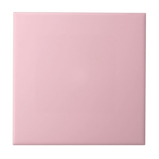 Pure roze effen kleur tegeltje (Voorkant)