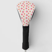 Pure roze kleurenpatroon golfheadcover (Voorkant)