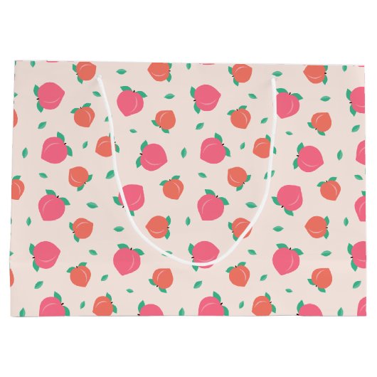 Pure roze kleurenpatroon groot cadeauzakje (Achterkant)