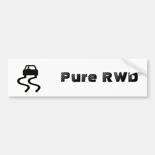 Pure RWD Bumpersticker (Voorkant)