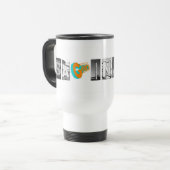 Pure Saginaw Letters Travel Mug Reisbeker (Voorkant links)