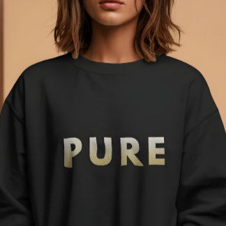 pure shirt minimalistische tee goud typografie shi