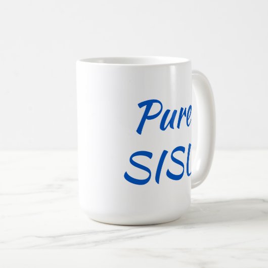 Pure SISU Finse koffie-Mok (15 oz; wit) Koffiemok (Voorkant rechts)