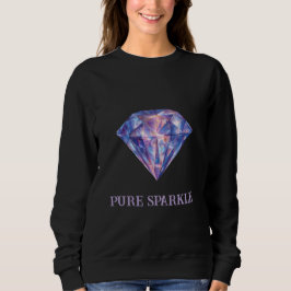 Pure Sparkle Minimalistische Diamant Sweatshirt 
