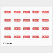 Pure Stempel Ronde Sticker (Vel)