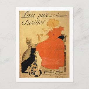 "Pure Sterilized Milk from La Vingeanne", 1894 (co Briefkaart