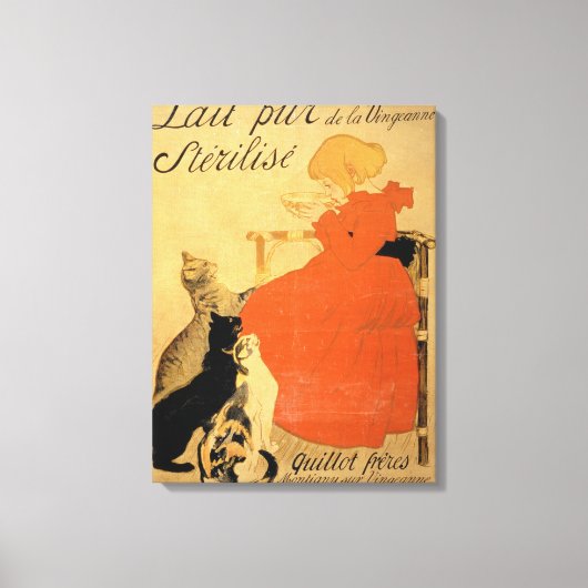 "Pure Sterilized Milk from La Vingeanne", 1894 (co Canvas Afdruk (Voorkant)