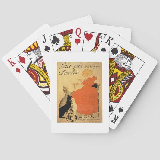 "Pure Sterilized Milk from La Vingeanne", 1894 (co Speelkaarten (Achterkant)