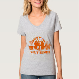 Pure Strength Powerlifting Logo – Gouden Editie Gy T-shirt
