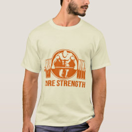 Pure Strength Powerlifting Logo – Gouden Editie Gy T-shirt