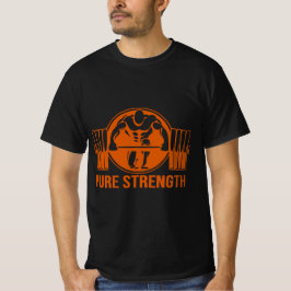 Pure Strength Powerlifting Logo – Gouden Editie Gy T-shirt