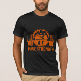 Pure Strength Powerlifting Logo – Gouden Editie Gy T-shirt