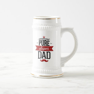 Pure Super Dad Mustache Red en Black Bierpul