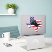 Pure Texan Sticker (Laptop op bureau)
