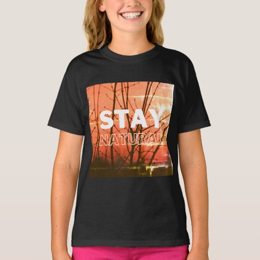 Pure vibes, blijf altijd natuurlijk t-shirt (Voorkant)