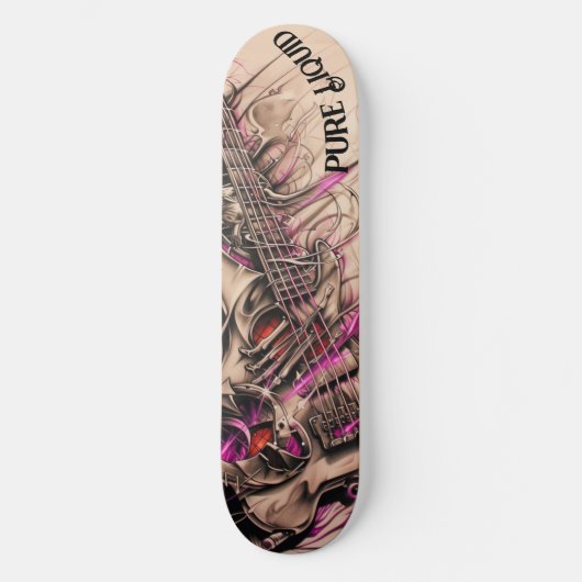 Pure Vloeibare elektrische gitaar Persoonlijk Skateboard (Voorkant)