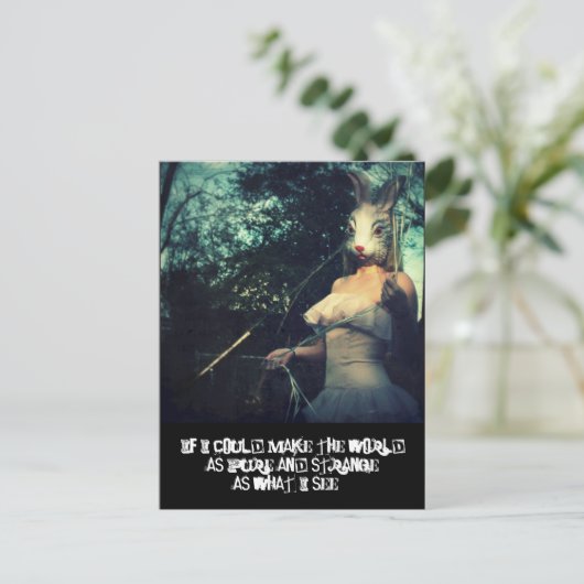 pure vreemde wereld briefkaart (Staand voorkant)