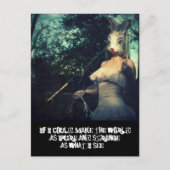 pure vreemde wereld briefkaart (Voorkant)