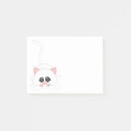 Pure White Kitty Cat Pspelen Post-it® Notes