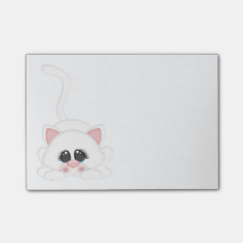 Pure White Kitty Cat Pspelen Post-it® Notes