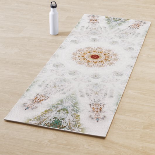 Pure White Mandala Yogamat (In situ)