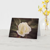 Pure White Rose Art Note Kaart (Gele Bloem)