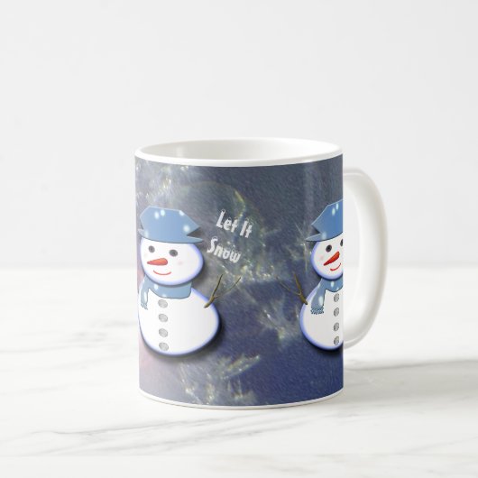 Pure White Snowman Koffiemok (Voorkant rechts)