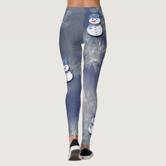 Pure White Snowman Leggings (Achterkant)