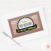 Pure Wildflower Gepersonaliseerd Honey Jar Rechthoekige Sticker (Envelop)