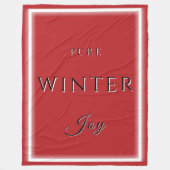 Pure Winter Joy Fleece Deken (Voorkant)