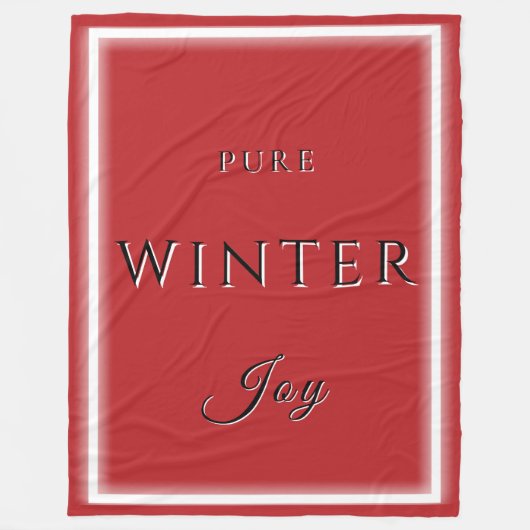 Pure Winter Joy Fleece Deken (Voorkant)