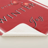 Pure Winter Joy met cacao en kerstversieringen Sherpa Deken (3/4)