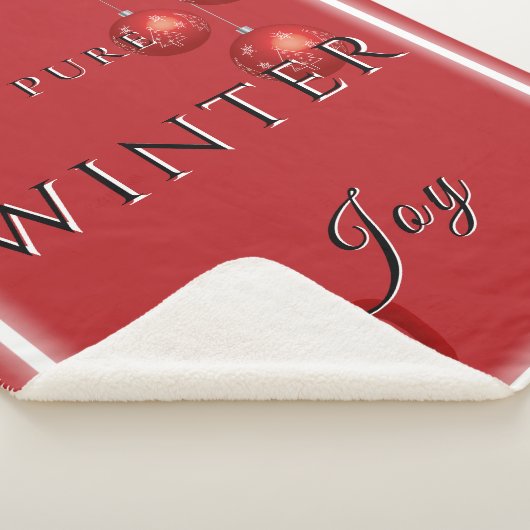 Pure Winter Joy met cacao en kerstversieringen Sherpa Deken (3/4)