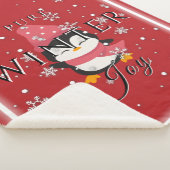 Pure Winter Joy met Penguin en Sneeuw Sherpa Deken (3/4)