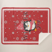 Pure Winter Joy met Penguin en Sneeuw Sherpa Deken (Voorkant (horizontaal))