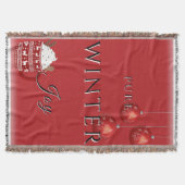 Pure Winter Joy w/ Cocoa and Christmas Ornaments Deken (Voorkant)