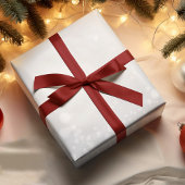 Pure witte kerst sneeuwvlokken cadeaupapier