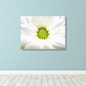 Pure witte melkbloem. Floral foto's voor thuis Canvas Afdruk (Insitu (Houten vloer))