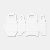 Pure witte vaste kleuren bedankdoosjes (Uitgevouwen)