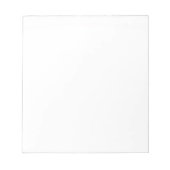 Pure witte vaste kleuren notitieblok (Voorkant)